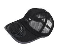 Sun Hat with Fan -Trucker Sun Fan Hat | Portable Cooling Headwear | Breathable Sports Hot Weather Sunhat | Uv Protection Beach Cap | Solar Powered Rechargeable Outdoor Cooling Cap for Camping, Cycling