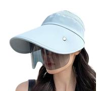 Sun Hat with Wide Brim & Goggles - Outdoor UV Protection Head Gear