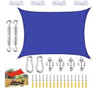 Sun Homdom Wave Talline Impermeabile 2,5 X 3 M Tende Rettangolare, Tela Da Sole Balcone Di Protezione Solare Protezione Solare Per Il Balcone Da Giardino(Size:3x5m,Color:Blue)