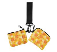 Sun Impressionism Watercolor - Portamonete da donna, porta carte, mini portafoglio alla moda con cerniera e tasca con cerniera, per lavoro e viaggi, confezione da 2, Acquerello Sun Impressionismo, 1