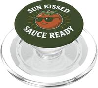 Sun Kissed Sauce Ready Funny Tomato Occhiali da sole PopSockets PopGrip per MagSafe