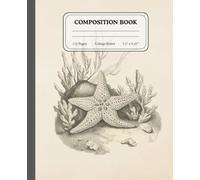 Sun-Kissed Shores | Classic College Ruled Notebook | Elegant Marine Life Journal for Creative Minds: Where coastal beauty meets organized writing and inspiration