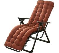 Sun Lounger Chair Cushions Sofa Patio Cushions Sundlight Chaise Mattress Recliner Padded Seat Cushion Chair Rocking with Ties And Top Cover Recliner Chair Cushion Chaise Lounge Chair (Color : C; Size