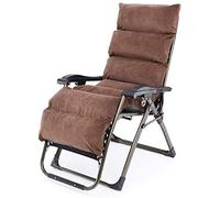Sun Lounger Garden Chairs Foldable Deck Chair Zero Gravity Chaise, Patio Lounger Chair Folding Chair Outdoor Adjustable Recliner Beach Camping Portable Chair with Cushions Supports 200kg (Co
