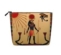 Sun Old Egyptian Timeless Grace Print Makeup Bag Travel Toiletry Bag,Travel Makeup Bag,Portable Women Makeup Organizer Case, Nero , Taglia unica