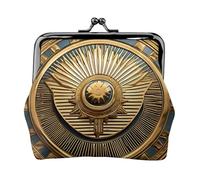 Sun Old Egyptian Timeless Grace Print Vintage Leather Change Purse Elegante piccolo portamonete per le donne portamonete Portafoglio Mini