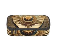Sun Old Egyptian Timeless Grace spazioso astuccio per cancelleria-Oxford panno matita caso,Desk Storage Bag,Cute Pencil Case, Sole Vecchia grazia egiziana senza tempo, Taglia unica