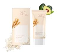 Sun Project Rice Tinted Mineral Sunscreen SPF40 Broad Spectrum - Coreano Face Sunscreen con ossido di zinco - Tinted SPF with No White Cast, Dermatologist Tested (1)
