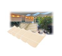 Sun Protection Proof Sliding Roller Blind Wave Awning, HDPE Roof Shade Cover, with Hardware Wire Cable,for Outdoors Garden Patio Party(1.5 * 9m)