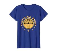 Sun Records Elvis Presley Thats all Right Maglietta, Donna, Blu Reale, XL