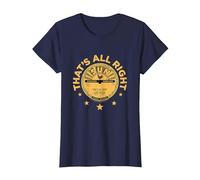 Sun Records Elvis Presley Thats all Right Maglietta, Donna, Navy, 3XL