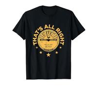 Sun Records Elvis Presley Thats all Right Maglietta, Uomo, Nero, 3XL