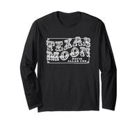 Sun Records x David Allan Coe Texas Moon Logo Bianco Maglia a Manica