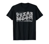 Sun Records x David Allan Coe Texas Moon Logo Bianco Maglietta
