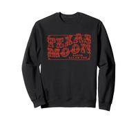 Sun Records x David Allan Coe Texas Moon Logo Rosso Felpa