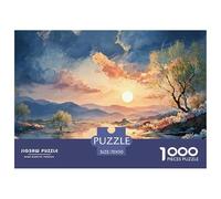 Sun Reflecting on The Calm Lake 1000 Pezzi Cartoncino Premium Puzzle Oriental Moonlit Sfida Unica Gioco Creativo Puzzle Per Adulti E Bambini 70x50cm/1000pcs