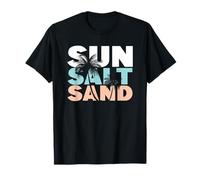 Sun Salt Sand Retro Vintage Summer Beach Graphic Tees Donna Maglietta