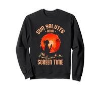 Sun Salutes Before Screen Time Felpa