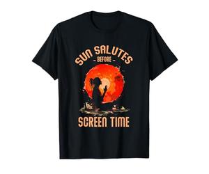 Sun Salutes Before Screen Time Maglietta