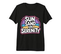 Sun Sand And Serenity Estate estetica in Spiaggia - Maglietta Premium