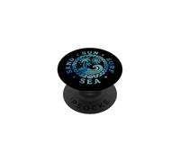 Sun Sand Surf Sea Coastal Summer Design PopSockets PopGrip Adesivo