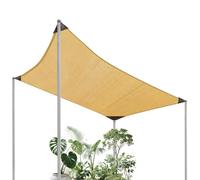 Sun Shade Canopy Aid, 9,8 x 6,5 Ft Breathable UV Protection Gear, Beach Outdoor Shade Device with Sturdy Build, Premium Quality Gazebo Pergola Garden Backyard Porch Camping Pool Party Summer Adults