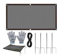 Sun Shade Cloth Mesh - Heavy Duty Sunblock Tarp With Grommets For Patio