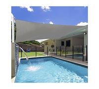 Sun Shade Sail 4x5m Waterproof Rectangle UV Block Grey Divertile da Sole per Patio Piatto da Giardino per Esterni Balcony Park Carport, con Corda Gratuita, Multi-Size