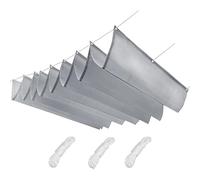 Sun Shade Sail Heavy Duty Waterproof Retractable Tarp with Wavy Design