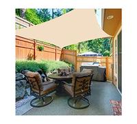Sun Shade Sail Outdoor Waterproof UV Protection UV 300D Polyester Terpa da da da Sole Rettangolo Copertina di Riferimento Sole con Corda Gratuita per Garden Yard Patio Pergola, Cream