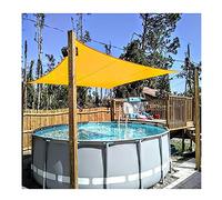 Sun Shade Sail Rectangle Shade Vasti con Anello D e Rope UV Resistente, da Sole per la Crema Solare Impermeabile, per Il Giardino da Giardino Esterno pergola pergola a baldacchino Giallo Mango
