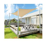 Sun Shade Sail Waterproof 7'x10 '13'x16' rettangolo Vela Vela per la Protezione Solare Tomba a Blocco UV con 4 Corde per Patio nel Giardino del Giardino da Giardino all'aperto,