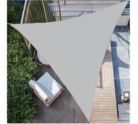 Sun Shade Sun Shade Sala Impermeabile Blocco Uv 95%, Triangle Heavy Duty Garden Cover Per Patio, Balcone, Cortile -esy Da Installare (3 * 4 * 5m)(Color:Light grey)