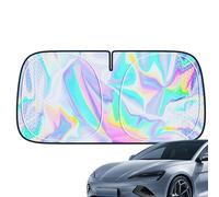 Sun Shade, Windshield Cover, Car Visor, 55,91 x 31,5 pollici, riflettente Heat-Blocking Material, Foldable Fit, Ideal for Summer Driving Interruttori da viaggio parcheggio esterno campeggio