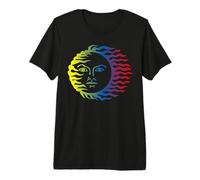 Sun Spiritual Sun Face Maglietta Premium