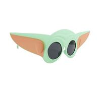 Sun-Staches Star Wars Mandalorian Official Grogu Sunglasses The Child Costume Accessory, lenti UV400, maschera verde Baby Yoda taglia unica