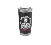 Sun Tzu Rimanere Strapped Spank Em Bicchiere termico in acciaio inox doppia parete
