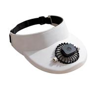 Sun Visor Hat - Adjustable USB Rechargeable cap, 3-Speed Travel Sun Hat for Cooling, Breathable Synthetic Headwear with Fan, Portable Outdoor Gear for Temperature Control And Summer Use