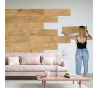 SUN WOOD Stick-it Rivestimento murale legno autoadhesivo in design quercia //EICHE ISTRIEN 700 I 0,48m² Rivestimento Parete Panelli murali adesivo pannello decorativo