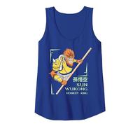 Sun Wukong - Dark Fantasy Mitico Creatura Canotta, Donna, Blu Reale, XL