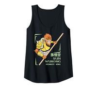 Sun Wukong - Dark Fantasy Mitico Creatura Canotta, Donna, Nero, M