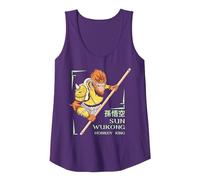 Sun Wukong - Dark Fantasy Mitico Creatura Canotta, Donna, Viola, XXL