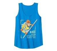 Sun Wukong - Dark Fantasy Mitico Creatura Canotta, Donna, Zaffiro, XL