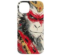 Sun Wukong Monkey King Feroce Modern Japanese Art Gift Custodia per iPhone 14 Plus
