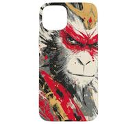 Sun Wukong Monkey King Feroce Modern Japanese Art Gift Custodia per iPhone 15 Plus