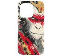Sun Wukong Monkey King Feroce Modern Japanese Art Gift Custodia per iPhone 15 Pro