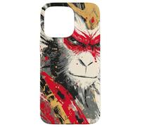 Sun Wukong Monkey King Feroce Modern Japanese Art Gift Custodia per iPhone 15 Pro Max