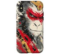 Sun Wukong Monkey King Feroce Modern Japanese Art Gift Custodia per iPhone X/XS