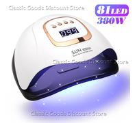 SUN X27/X25 MAX Lampada professionale per asciuga unghie Lampada per manicure a LED per polimerizzazione rapida Tutti gli strumenti per salone di asciugatura delle unghie con smalto gel UV X25