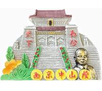 Sun Yat-sen Mausoleo Cina Viaggio Souvenir 3D Magnete Frigorifero Attrazioni Città Magnete Decorativo Frigorifero Tridimensionale Casa Cucina Decorazione
